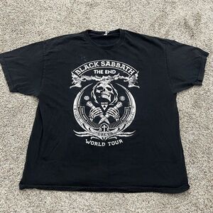 Original 2016 BLACK SABBATH The End Concert Tour T-Shirt Double Sided Size XXL